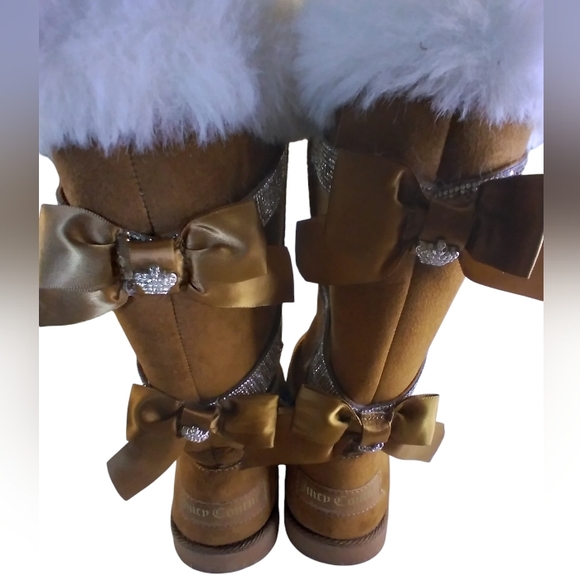 Juicy Couture kaori faux fur boots size 7.5 brown - Picture 8 of 8